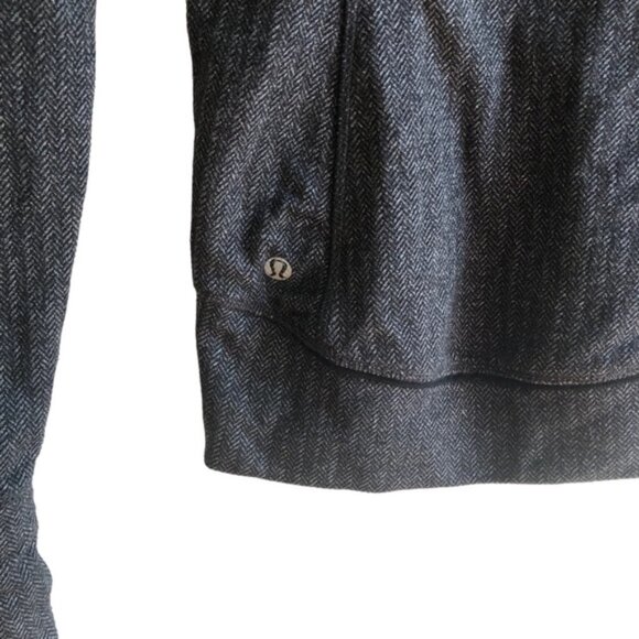 Lululemon Think Fast Pullover Size 4 Heathered Herringbone - Picture 10 of 12